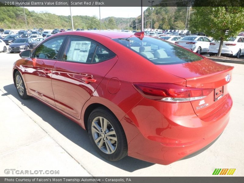 Scarlet Red / Black 2018 Hyundai Elantra Value Edition