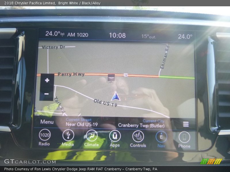 Navigation of 2018 Pacifica Limited