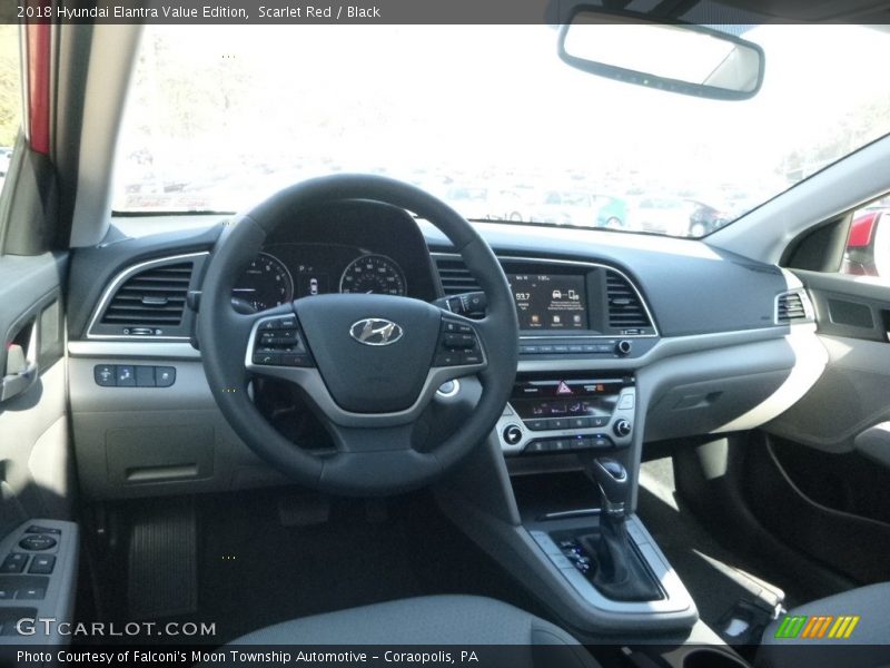 Scarlet Red / Black 2018 Hyundai Elantra Value Edition