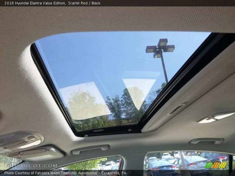 Scarlet Red / Black 2018 Hyundai Elantra Value Edition