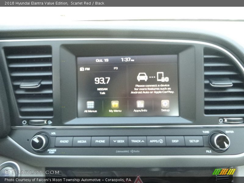 Scarlet Red / Black 2018 Hyundai Elantra Value Edition