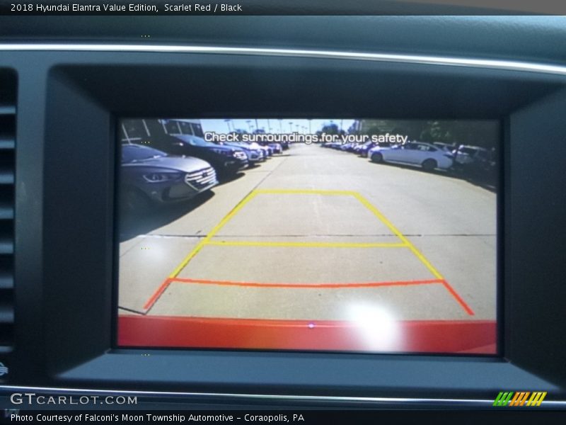 Scarlet Red / Black 2018 Hyundai Elantra Value Edition