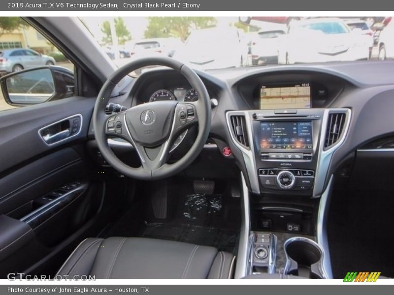Crystal Black Pearl / Ebony 2018 Acura TLX V6 Technology Sedan
