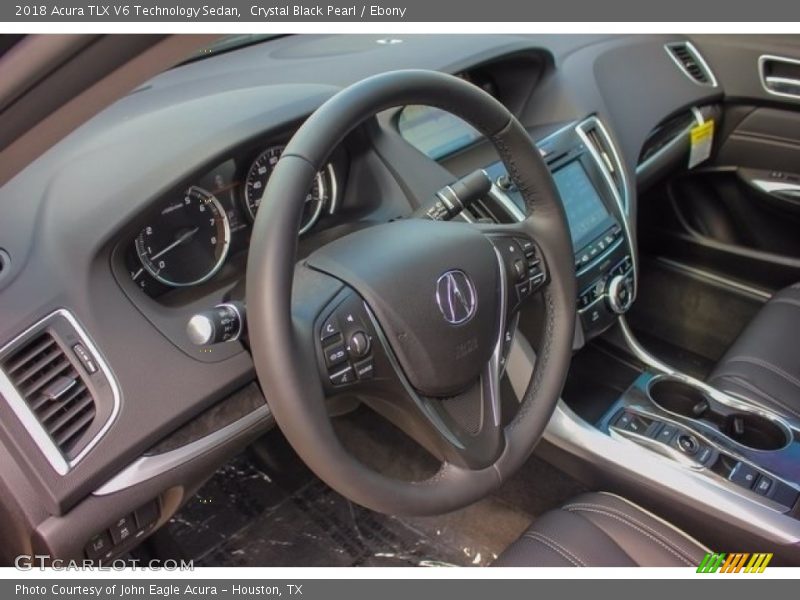 Crystal Black Pearl / Ebony 2018 Acura TLX V6 Technology Sedan