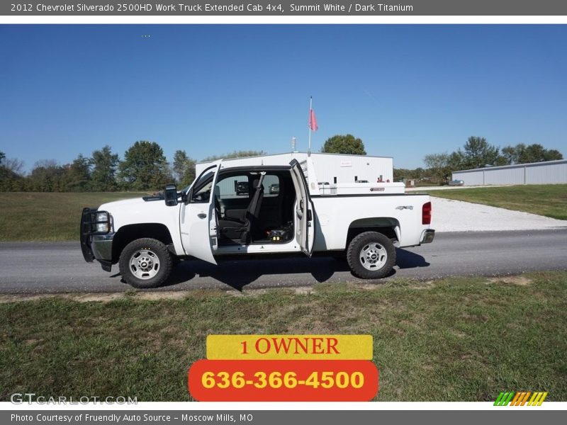Summit White / Dark Titanium 2012 Chevrolet Silverado 2500HD Work Truck Extended Cab 4x4