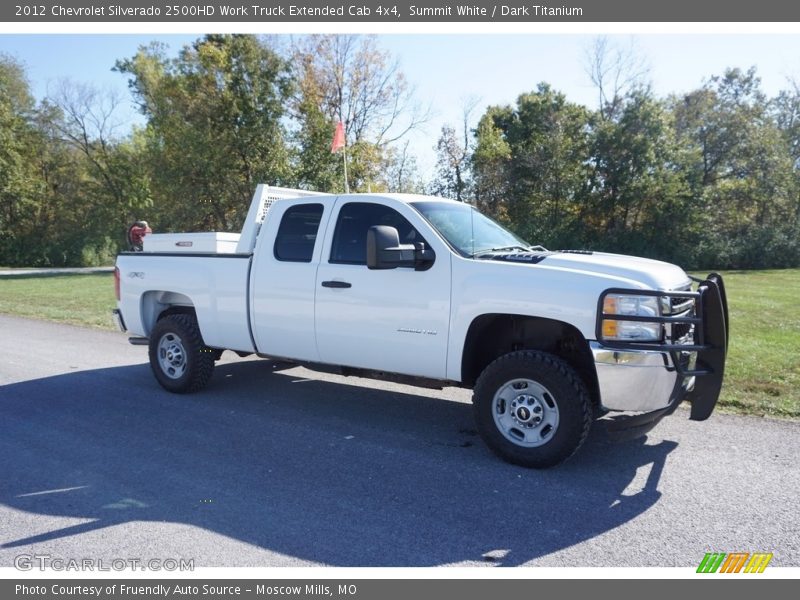 Summit White / Dark Titanium 2012 Chevrolet Silverado 2500HD Work Truck Extended Cab 4x4