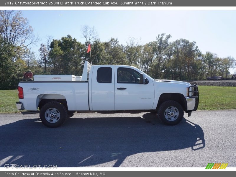 Summit White / Dark Titanium 2012 Chevrolet Silverado 2500HD Work Truck Extended Cab 4x4