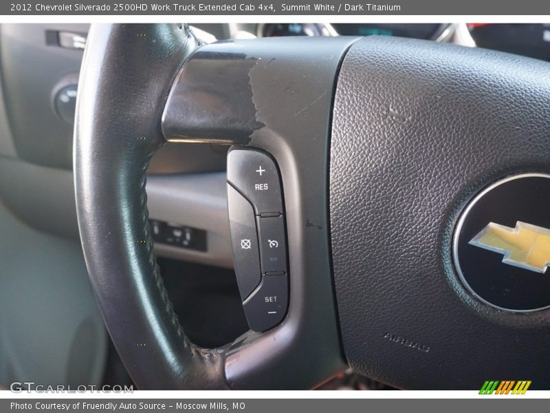 Summit White / Dark Titanium 2012 Chevrolet Silverado 2500HD Work Truck Extended Cab 4x4