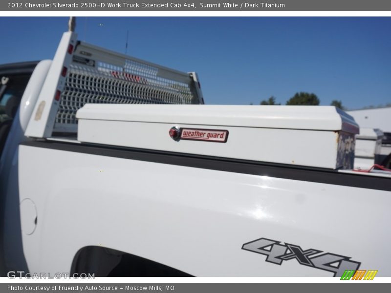 Summit White / Dark Titanium 2012 Chevrolet Silverado 2500HD Work Truck Extended Cab 4x4