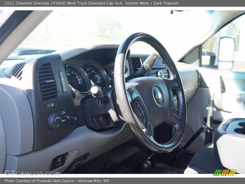 Summit White / Dark Titanium 2012 Chevrolet Silverado 2500HD Work Truck Extended Cab 4x4