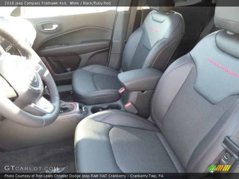 White / Black/Ruby Red 2018 Jeep Compass Trailhawk 4x4