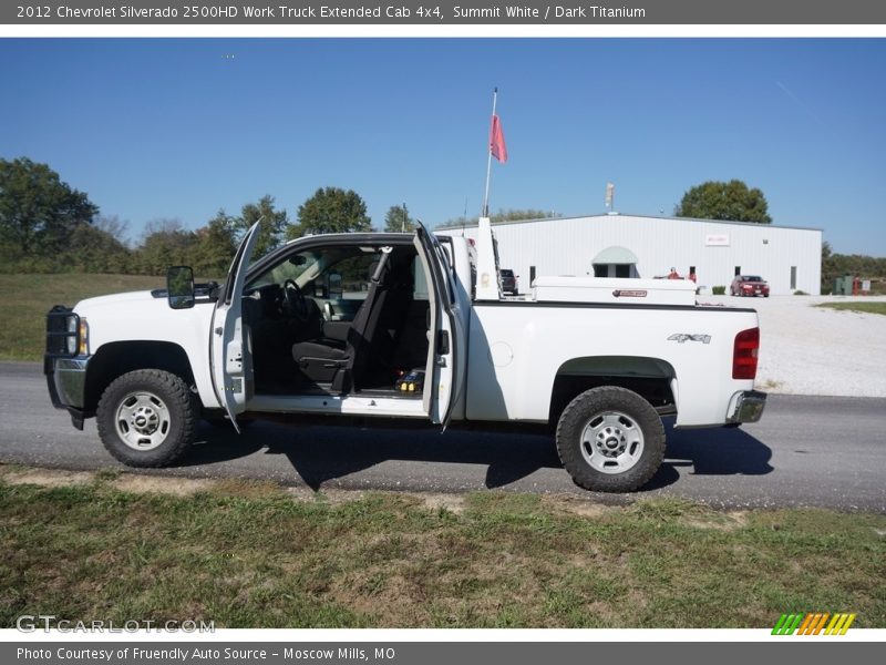 Summit White / Dark Titanium 2012 Chevrolet Silverado 2500HD Work Truck Extended Cab 4x4