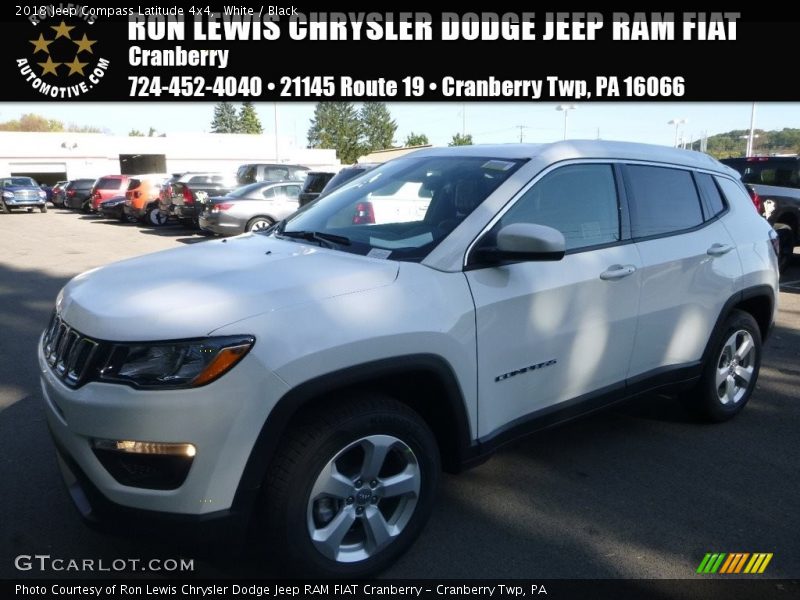 White / Black 2018 Jeep Compass Latitude 4x4