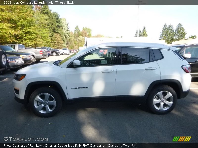 White / Black 2018 Jeep Compass Latitude 4x4