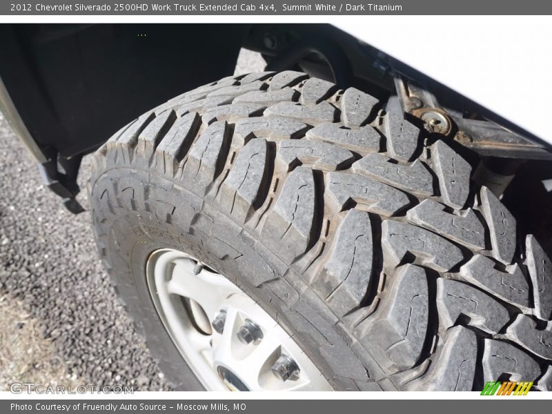 Summit White / Dark Titanium 2012 Chevrolet Silverado 2500HD Work Truck Extended Cab 4x4