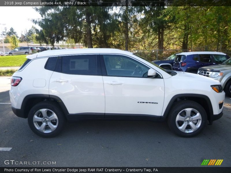 White / Black 2018 Jeep Compass Latitude 4x4
