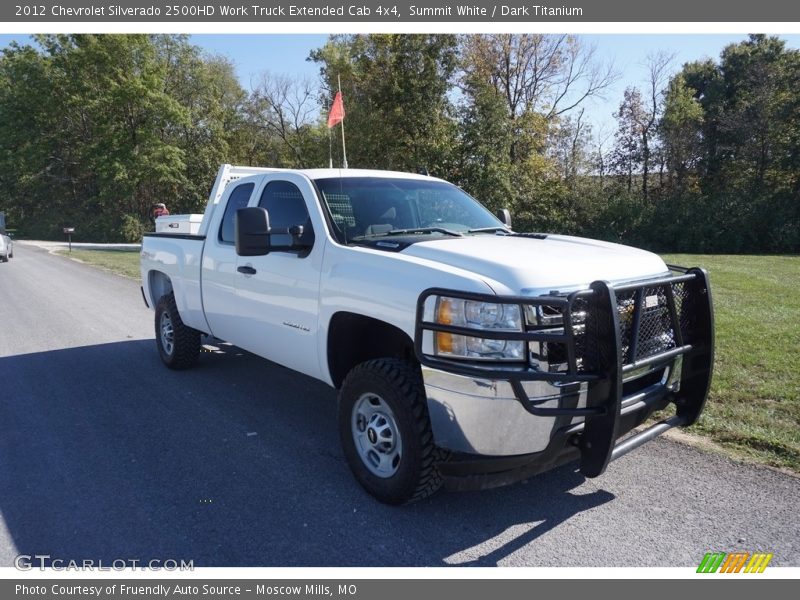 Summit White / Dark Titanium 2012 Chevrolet Silverado 2500HD Work Truck Extended Cab 4x4