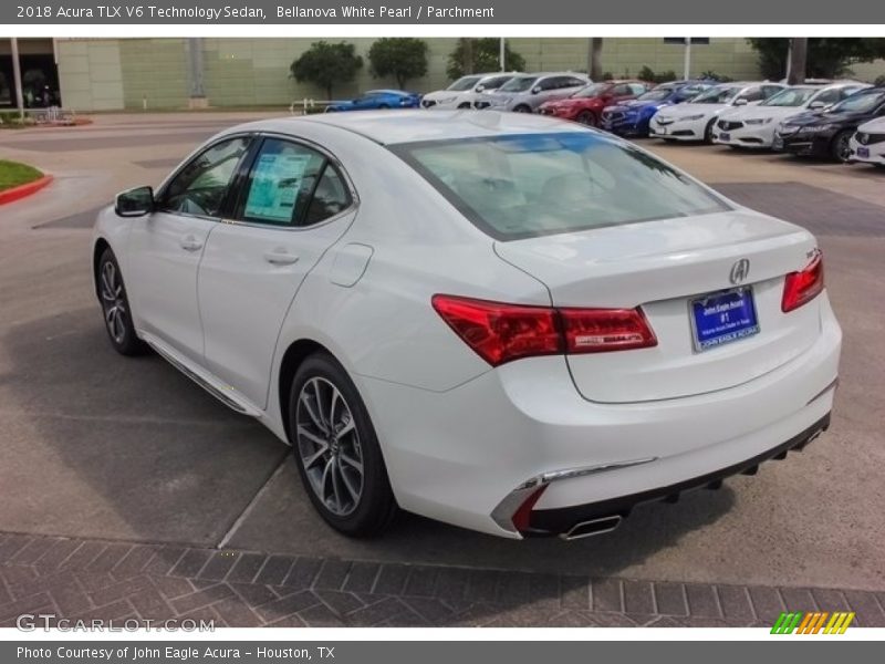 Bellanova White Pearl / Parchment 2018 Acura TLX V6 Technology Sedan