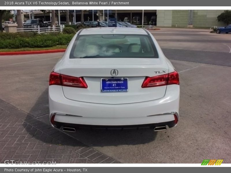 Bellanova White Pearl / Parchment 2018 Acura TLX V6 Technology Sedan
