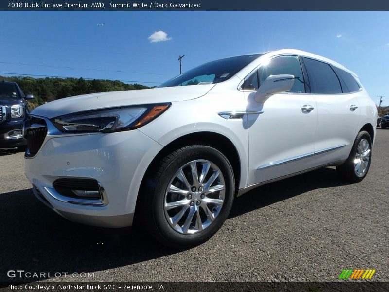 Summit White / Dark Galvanized 2018 Buick Enclave Premium AWD