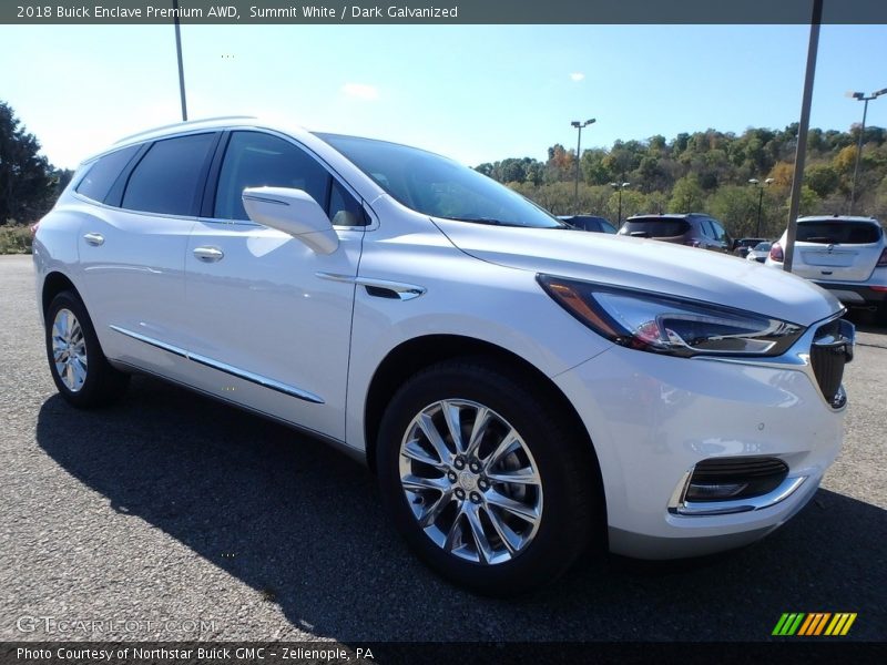 Summit White / Dark Galvanized 2018 Buick Enclave Premium AWD