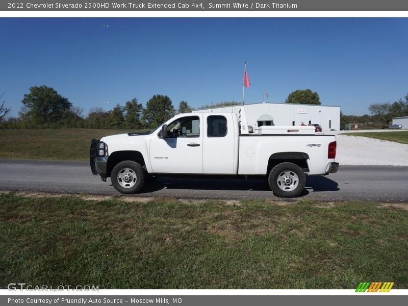 Summit White / Dark Titanium 2012 Chevrolet Silverado 2500HD Work Truck Extended Cab 4x4