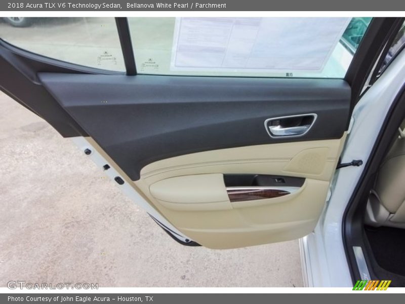 Bellanova White Pearl / Parchment 2018 Acura TLX V6 Technology Sedan