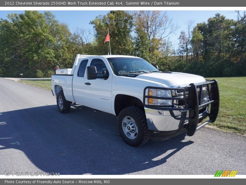 Summit White / Dark Titanium 2012 Chevrolet Silverado 2500HD Work Truck Extended Cab 4x4