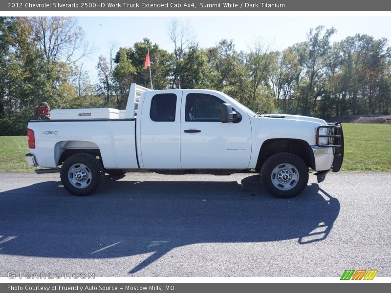 Summit White / Dark Titanium 2012 Chevrolet Silverado 2500HD Work Truck Extended Cab 4x4