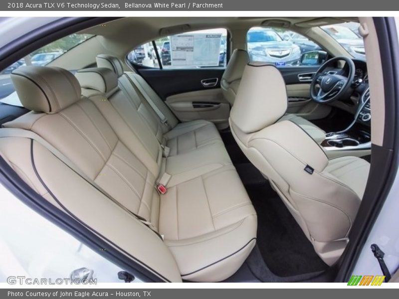 Bellanova White Pearl / Parchment 2018 Acura TLX V6 Technology Sedan