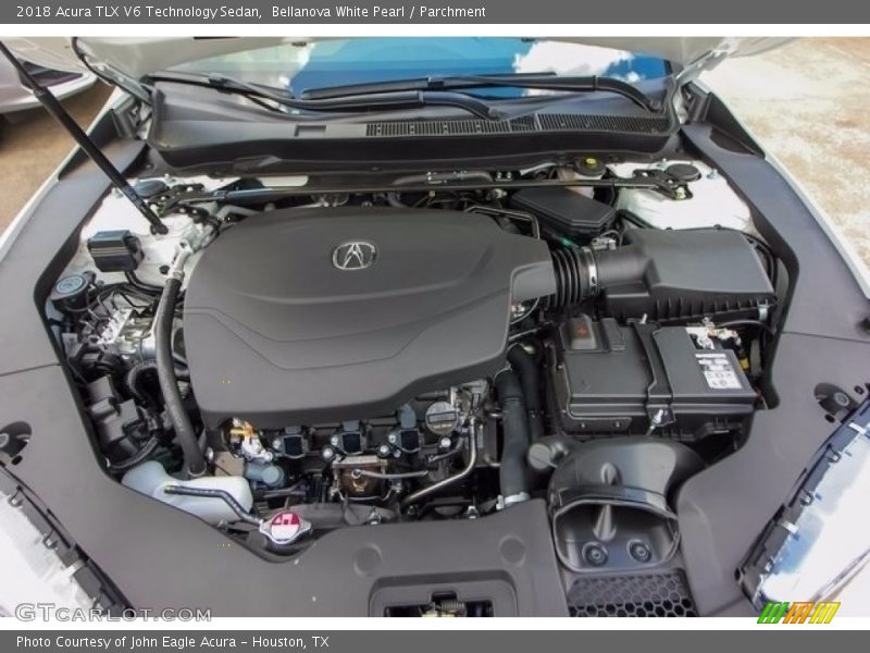 Bellanova White Pearl / Parchment 2018 Acura TLX V6 Technology Sedan