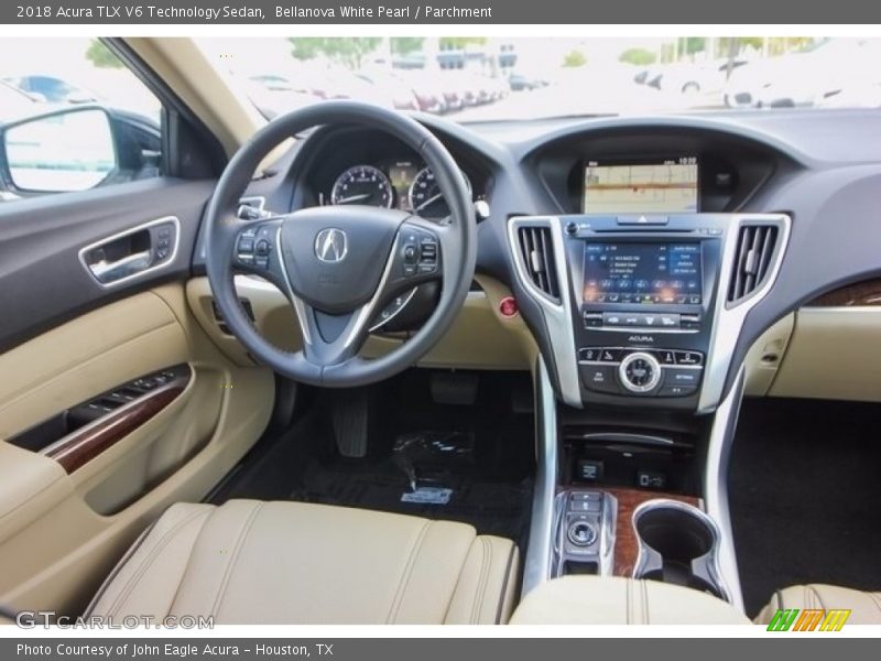 Bellanova White Pearl / Parchment 2018 Acura TLX V6 Technology Sedan