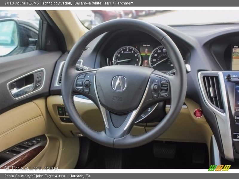 Bellanova White Pearl / Parchment 2018 Acura TLX V6 Technology Sedan
