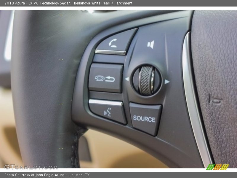 Bellanova White Pearl / Parchment 2018 Acura TLX V6 Technology Sedan
