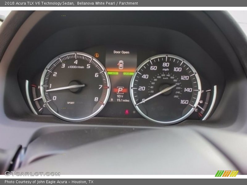 Bellanova White Pearl / Parchment 2018 Acura TLX V6 Technology Sedan