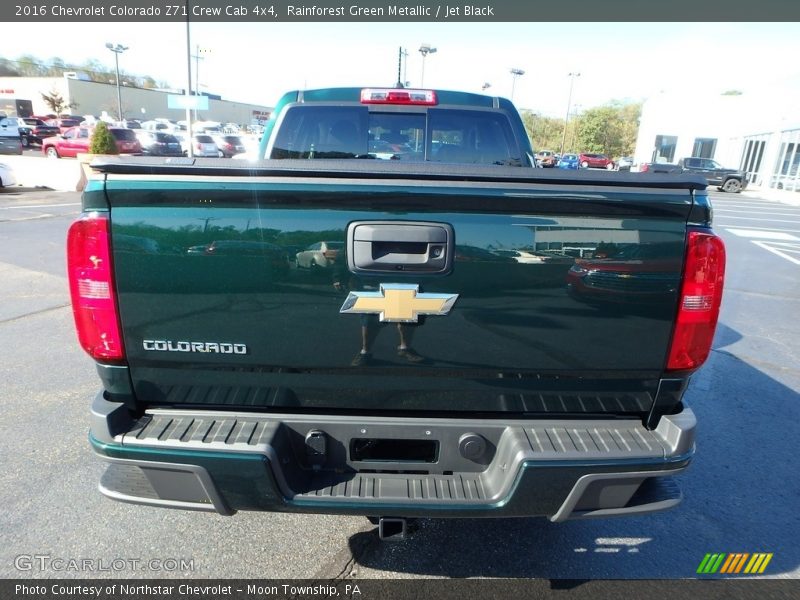 Rainforest Green Metallic / Jet Black 2016 Chevrolet Colorado Z71 Crew Cab 4x4