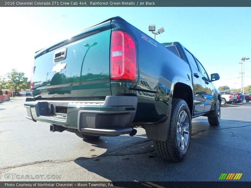 Rainforest Green Metallic / Jet Black 2016 Chevrolet Colorado Z71 Crew Cab 4x4