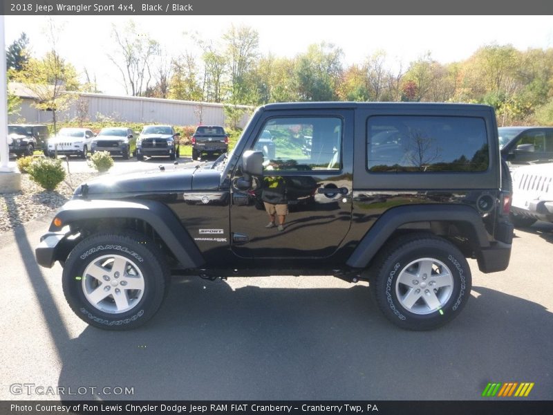 Black / Black 2018 Jeep Wrangler Sport 4x4