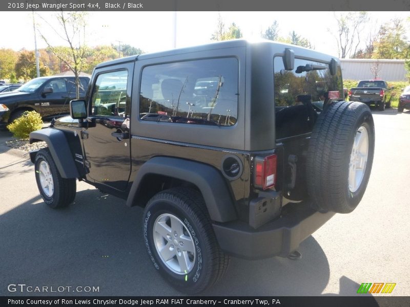Black / Black 2018 Jeep Wrangler Sport 4x4
