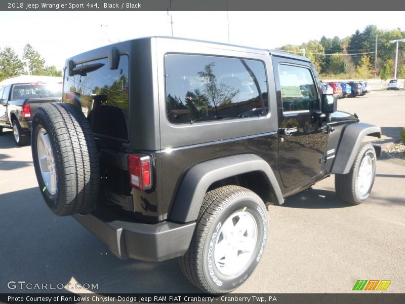 Black / Black 2018 Jeep Wrangler Sport 4x4