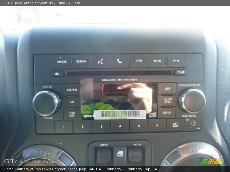 Black / Black 2018 Jeep Wrangler Sport 4x4