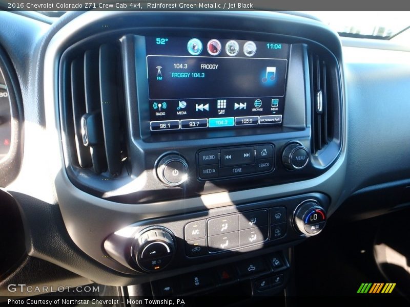 Rainforest Green Metallic / Jet Black 2016 Chevrolet Colorado Z71 Crew Cab 4x4