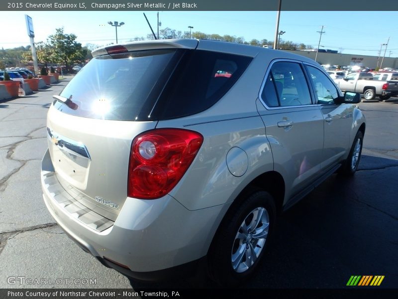 Champagne Silver Metallic / Jet Black 2015 Chevrolet Equinox LS