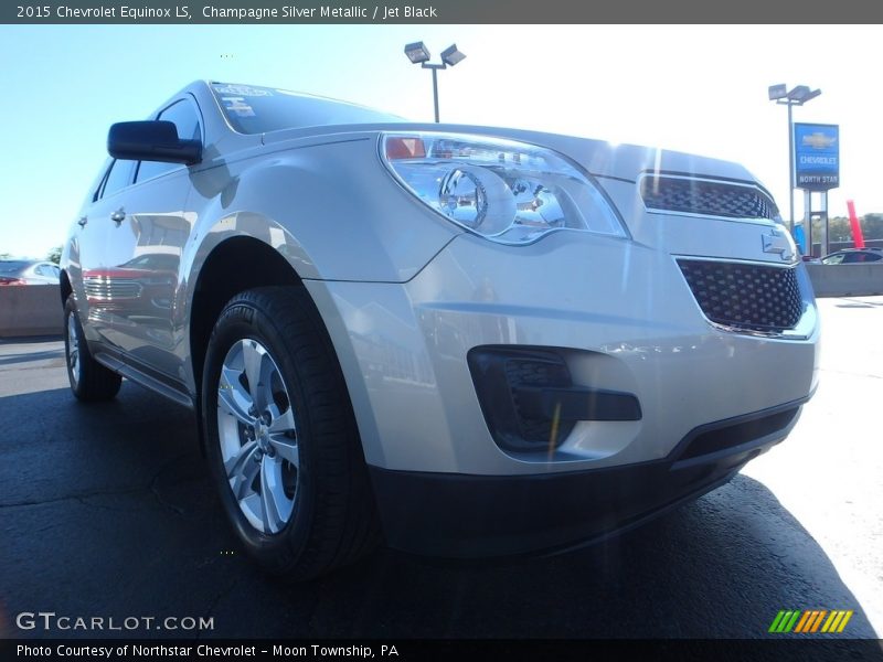 Champagne Silver Metallic / Jet Black 2015 Chevrolet Equinox LS