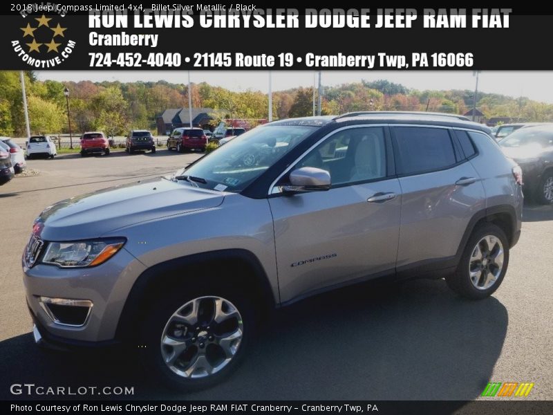 Billet Silver Metallic / Black 2018 Jeep Compass Limited 4x4
