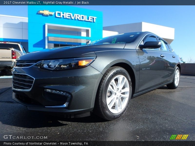 Nightfall Gray Metallic / Jet Black 2017 Chevrolet Malibu LT