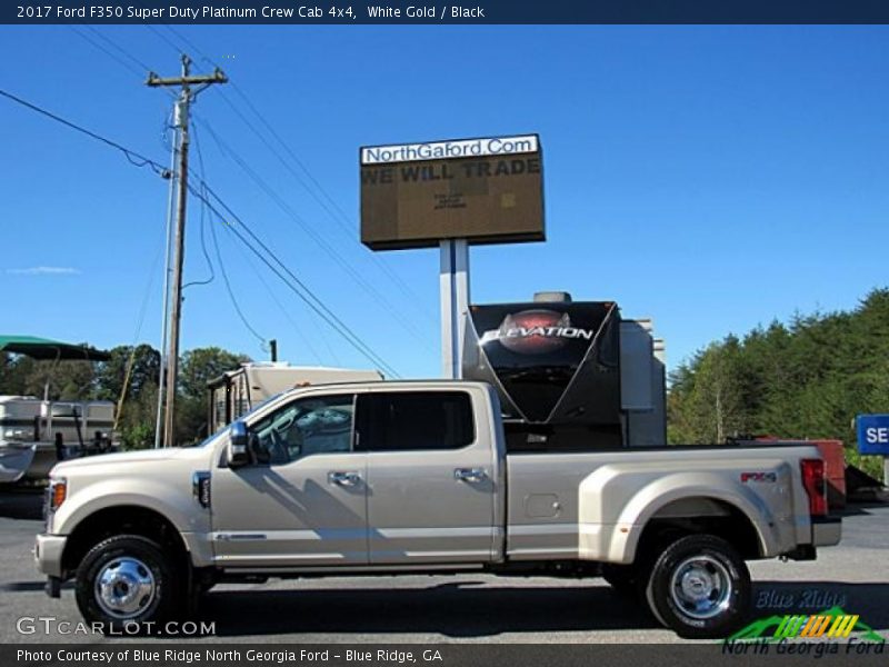 White Gold / Black 2017 Ford F350 Super Duty Platinum Crew Cab 4x4