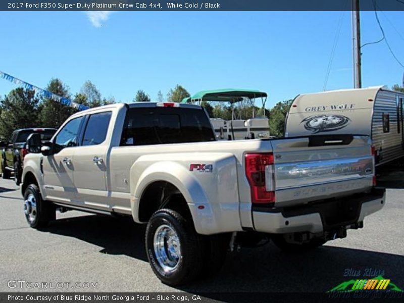 White Gold / Black 2017 Ford F350 Super Duty Platinum Crew Cab 4x4