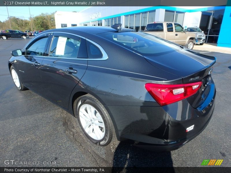 Nightfall Gray Metallic / Jet Black 2017 Chevrolet Malibu LT