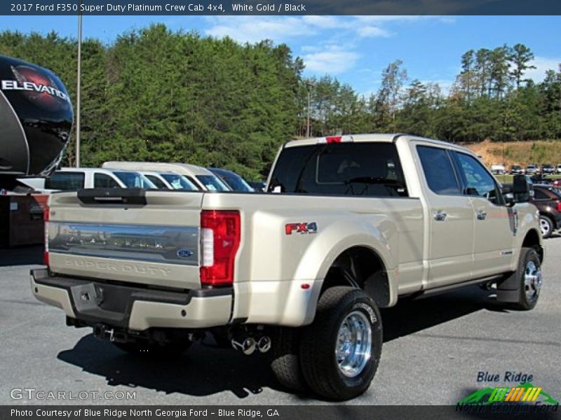 White Gold / Black 2017 Ford F350 Super Duty Platinum Crew Cab 4x4